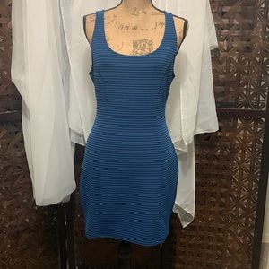 Black and Blue scoop neck dress, size large